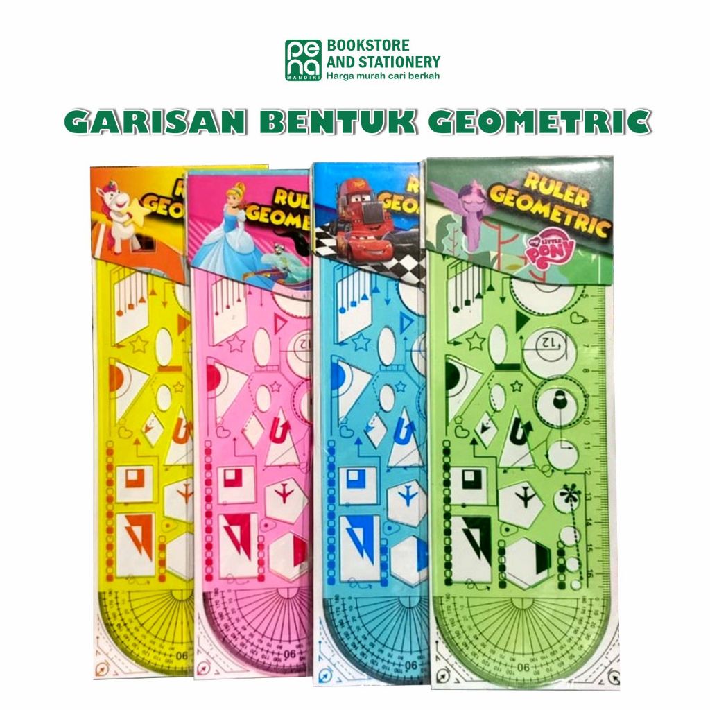 

Penggaris / Garisan Bentuk Geometric / Penggaris Bentuk (1pcs)