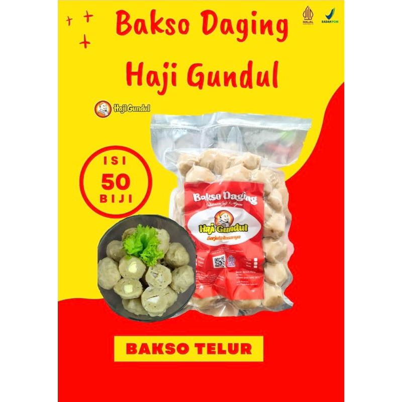 

Bakso Daging Haji Gundul - Varian Bakso telur