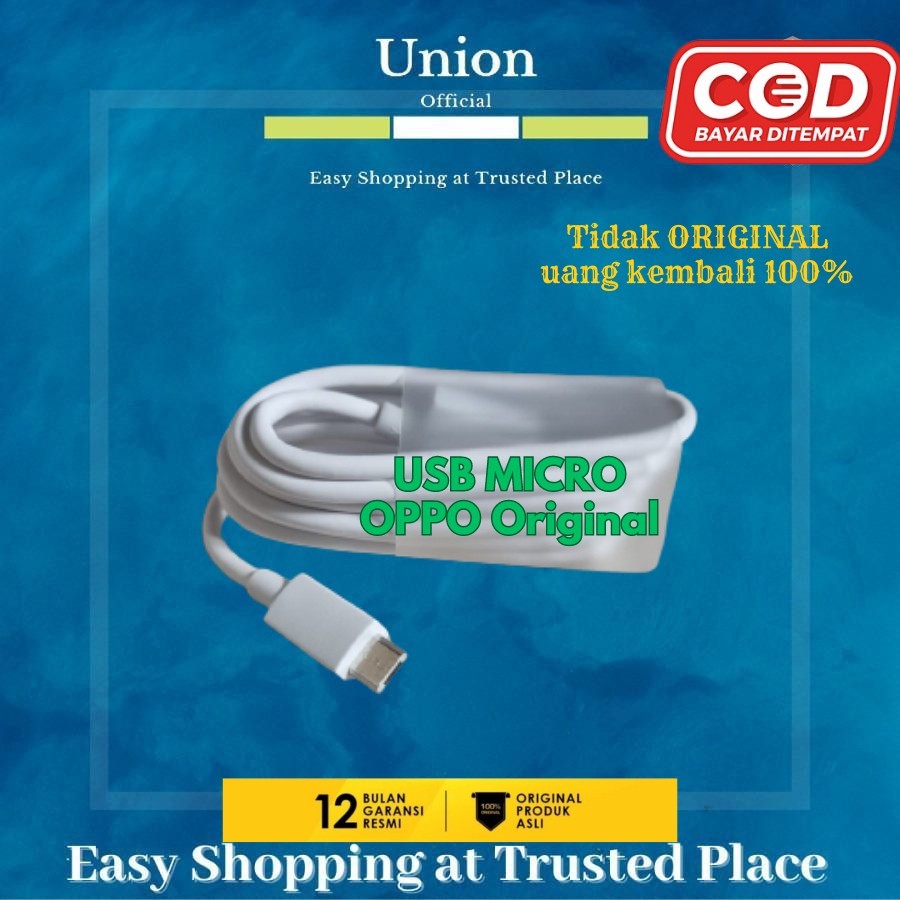 Kabel Data Micro Usb Oppo A5s A3s A57 Original Cabutan Hp