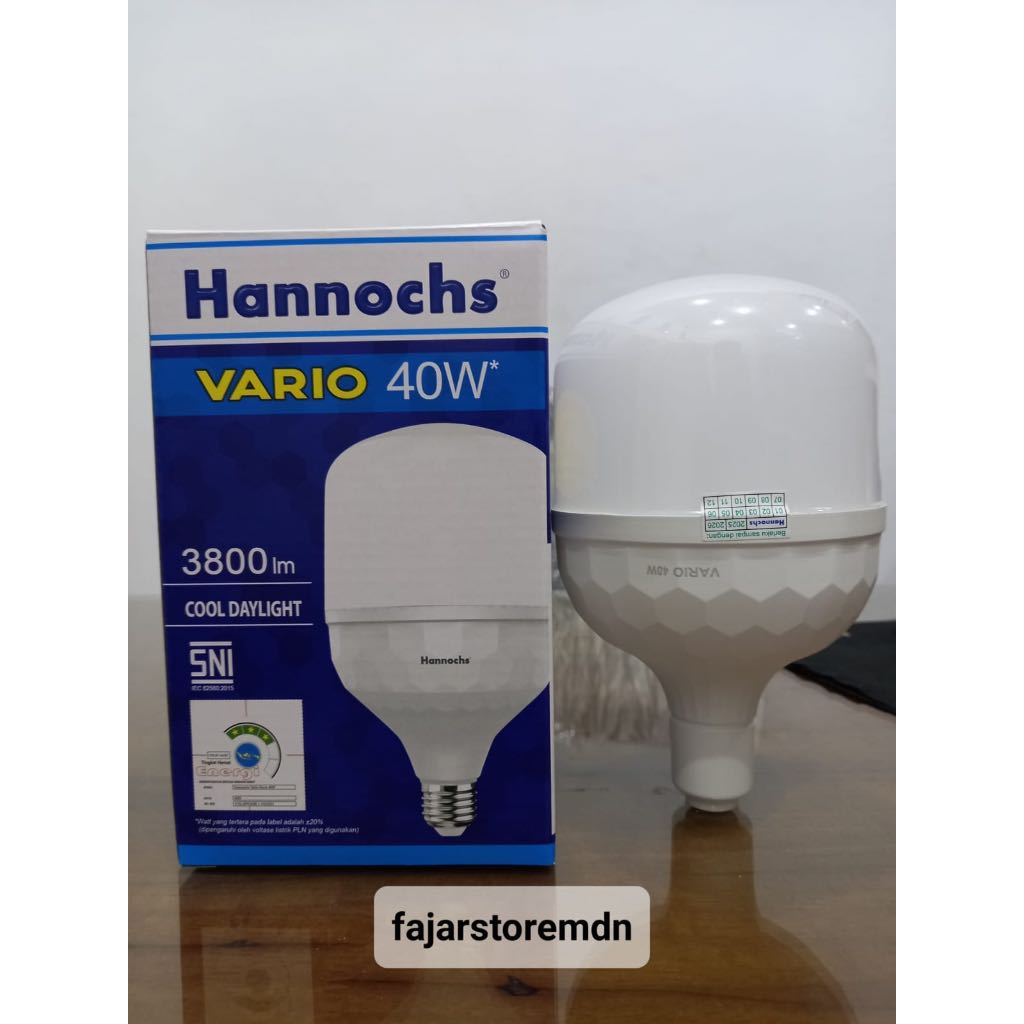Lampu LED Hannochs Vario 40 Watt Bola Lampu Bohlam Cool Daylight