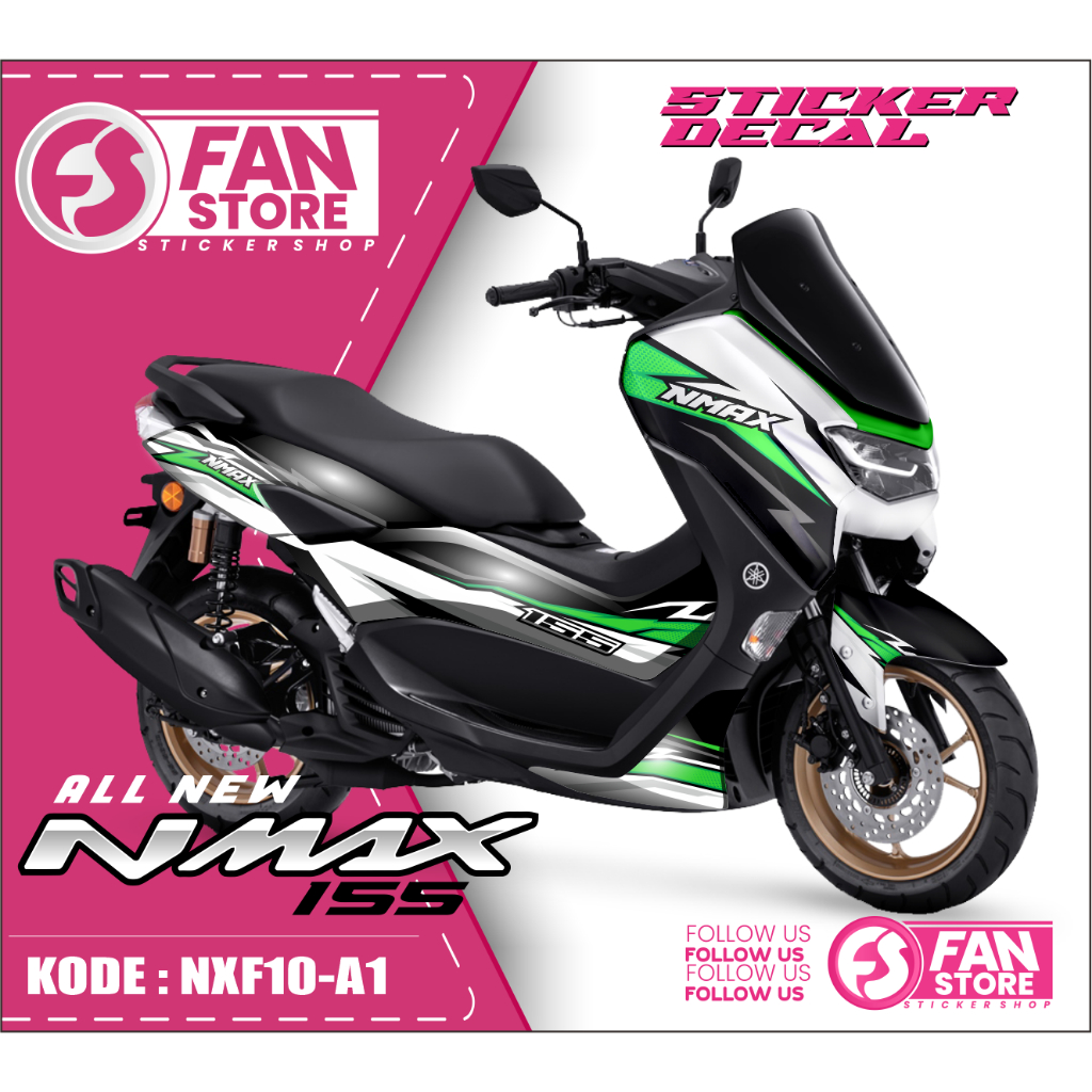 DECAL NMAX NEW - STIKER FULL BLOK NMAX 2022 DEKAL NMAX - STICKER NEW NMAX