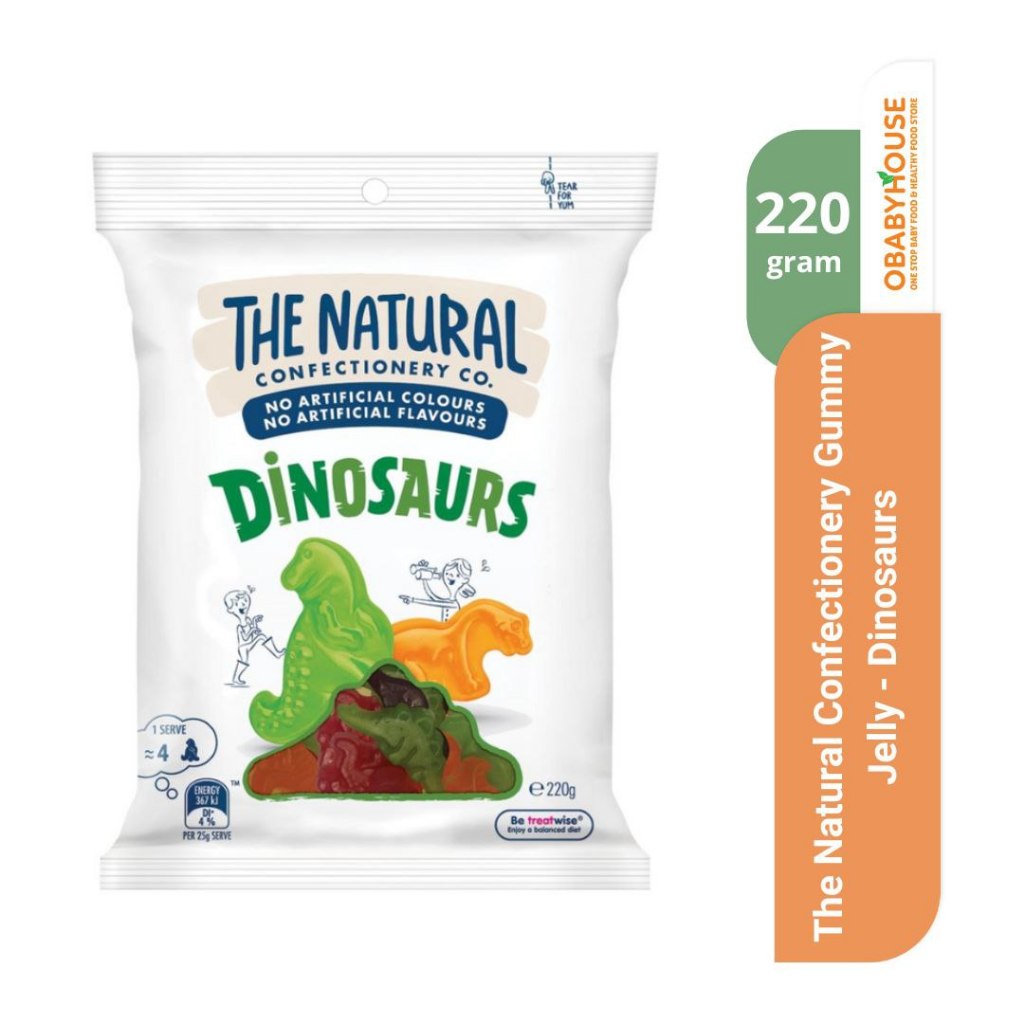 

The Natural Confectionery Gummy Jelly - Dinosaurs 220 gr