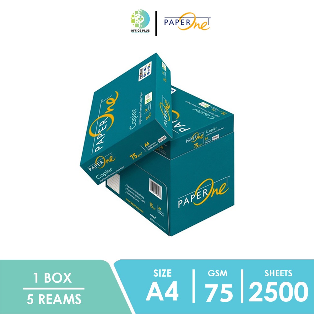 

Paperone Kertas HVS A4 75gr Box / Kertas HVS Murah / Grab Gojek Instant Sameday