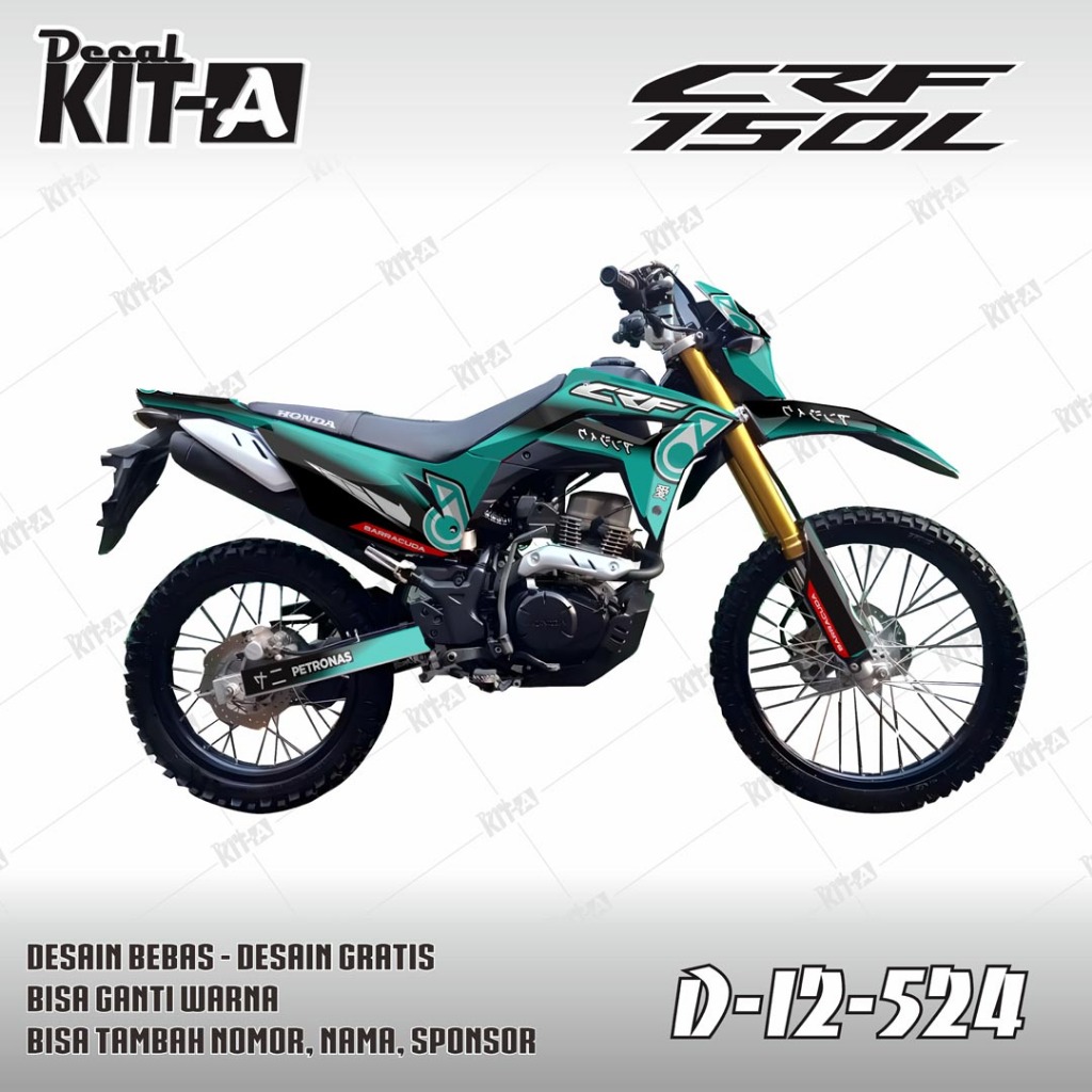 Decal CRF 150 L MOTIF PETRONAS RACING D-I2-524