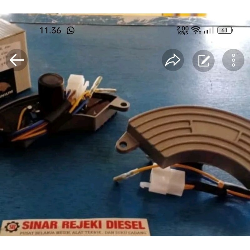 AVR sabit genset aluminium GX270 GX390 5000 Watt 5500 Watt 6000 Watt