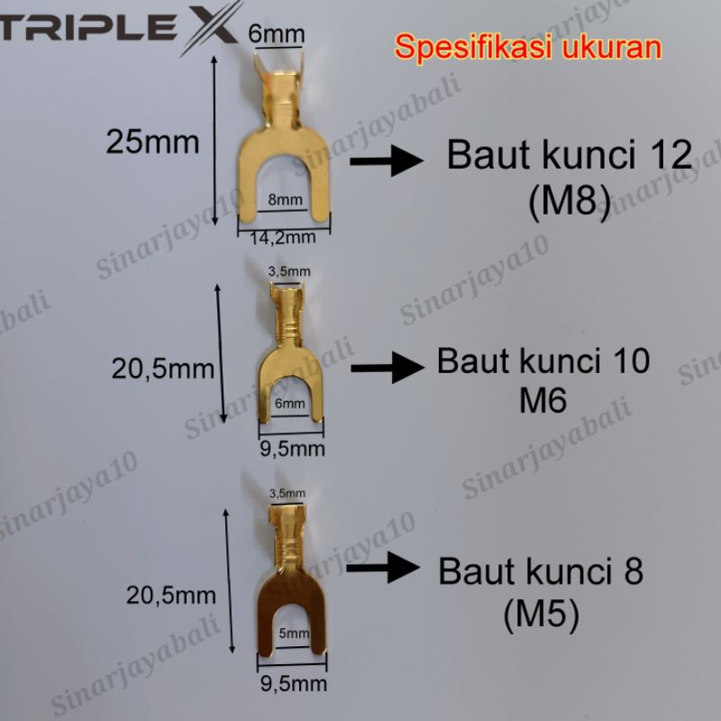 skun gepeng kabel aki motor mobil terminal jepit pipih negatif positif ground massa y u garpu