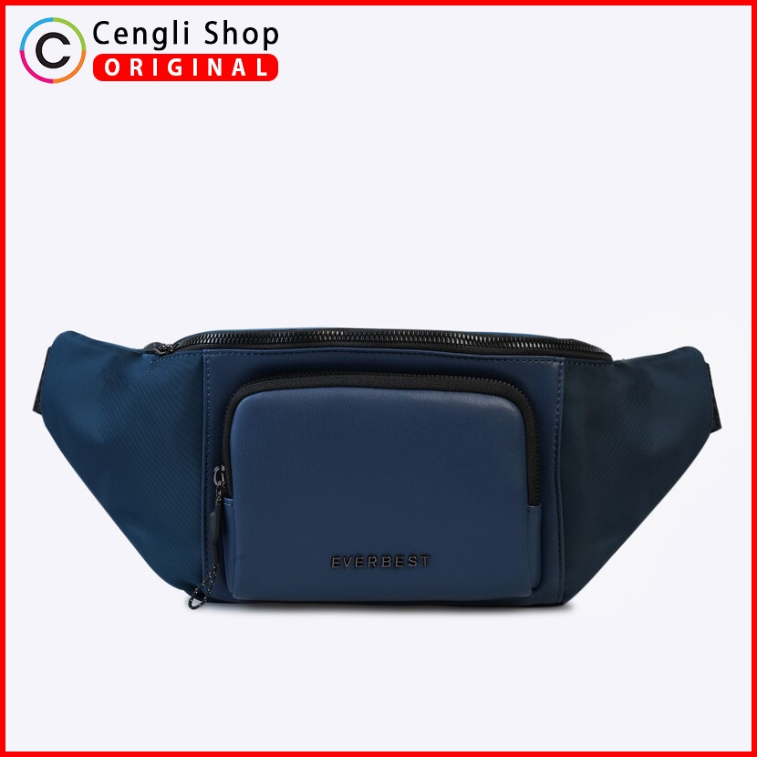 TAS SELEMPANG PINGGANG EVERBEST SLING WAIST BAG PRIA TERBARU ORIGINAL EM01
