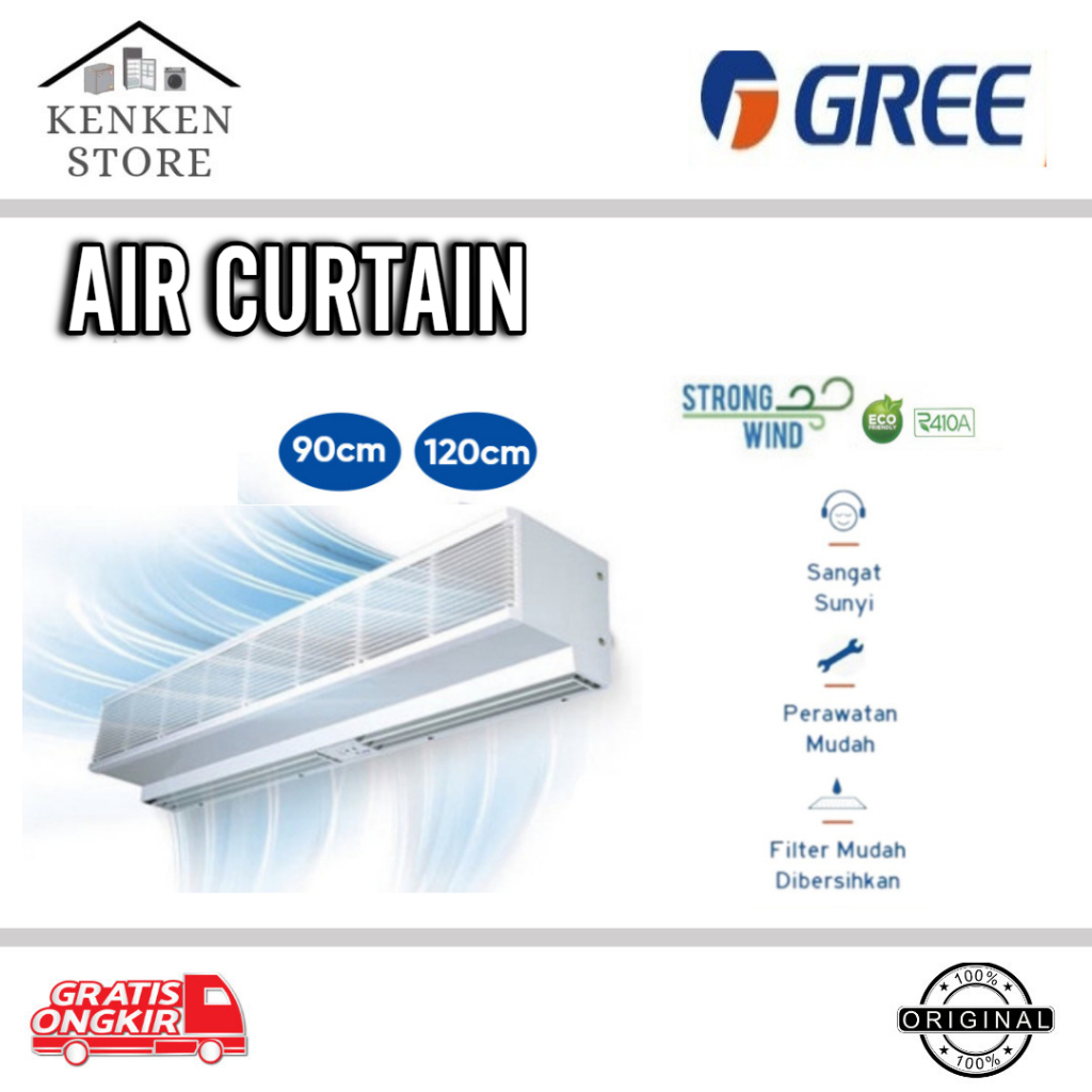 GREE Air Curtain FM.1.25-K Air Curtain FM-1.25-9-K / FM-1.25-120-K Air Curtain 90cm / 120cm Air Curt