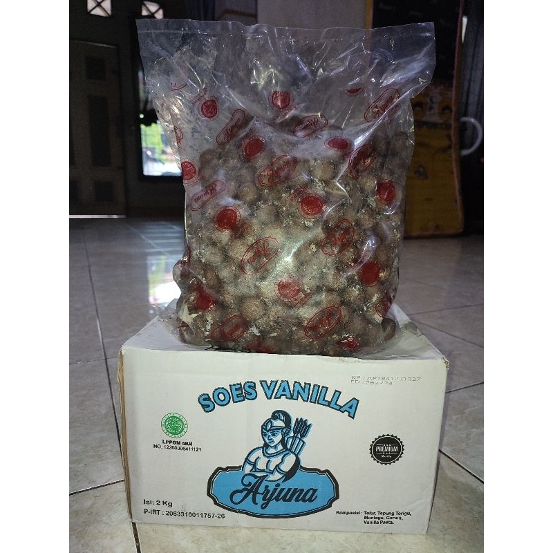 

Kue Kering Soes Arjuna Rasa Vanilla Isi 2 KG