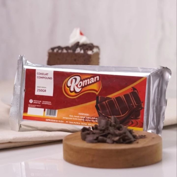 

Roman Dark Coklat Compound 250gr / Cokelat Batang Roman