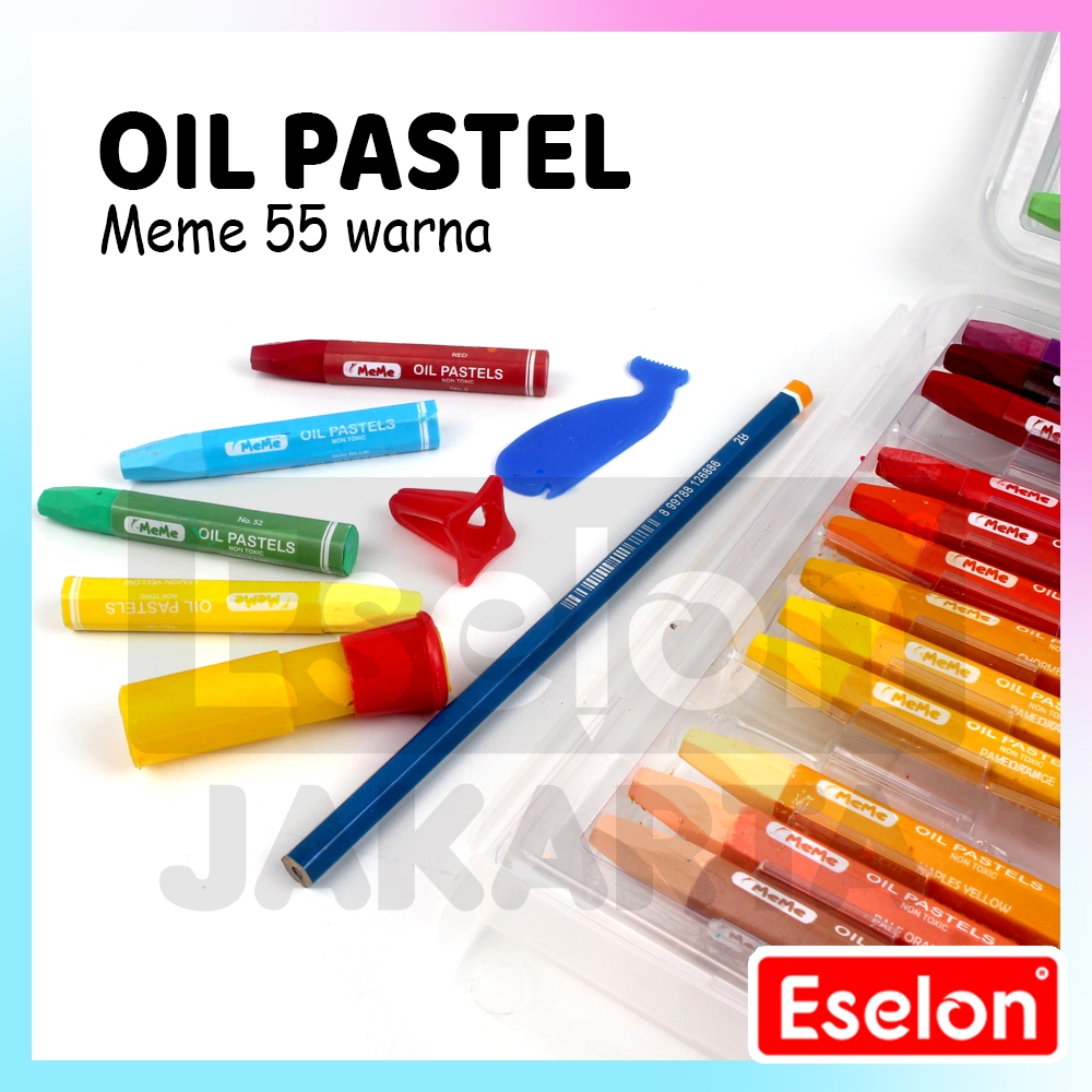 

[ES.JKT] Crayon MeMe / Oil Pastel MeMe 55 Warna / Crayon Meme