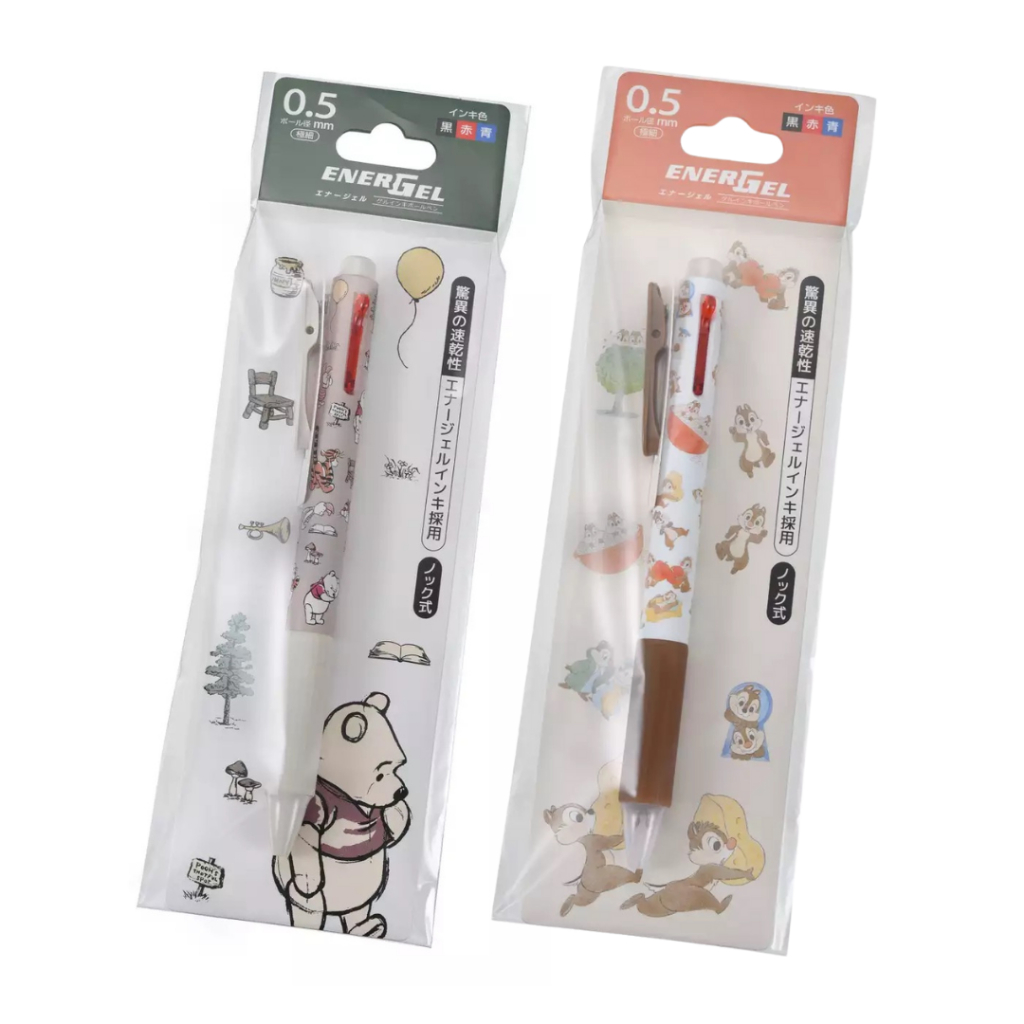 

Pentel i+ EnerGel Multi Disney Winnie the Pooh Chip n' Dale Gel Ink 3 Color Pen 0.5mm Pulpen Limited Edition