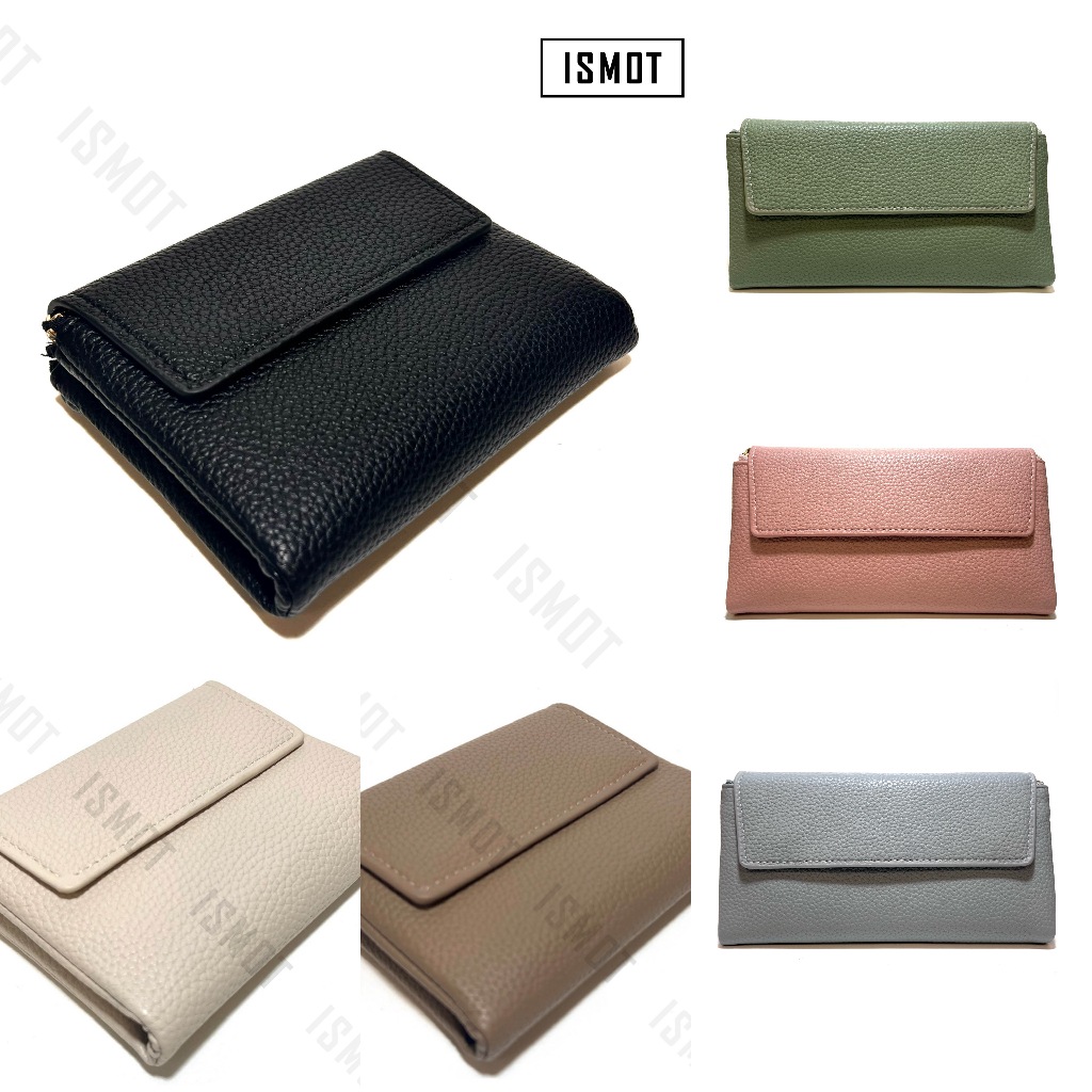 ISMOT Kina - Dompet Wanita Fashion Import - Wallet Premium Pendek Panjang Long Lipat Magnet Trifold 