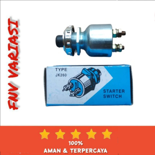 Saklar / Switch / Tombol Untuk Klakson & Starter / Stater Mobil & Motor Universal 12V / 24V - JK 260