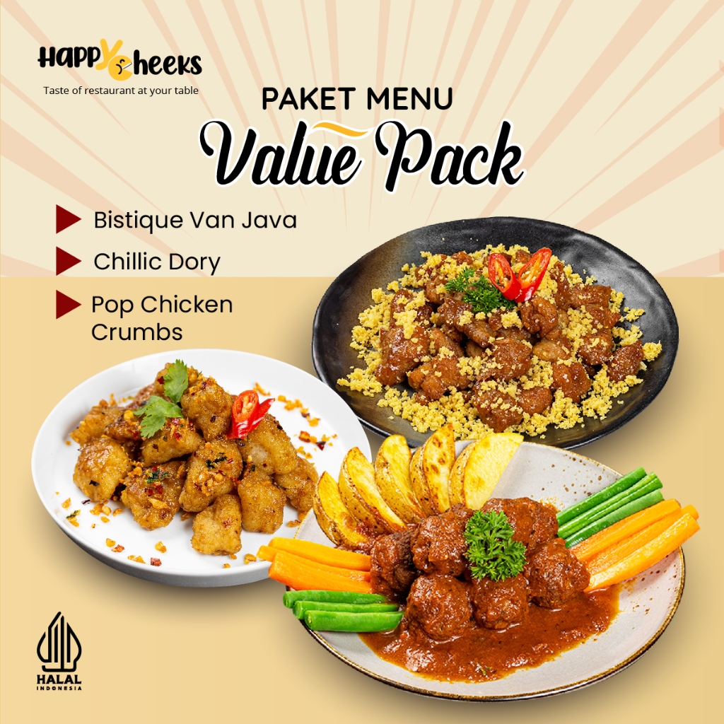 

Value Pack All Variants happYCheeks menu hemat