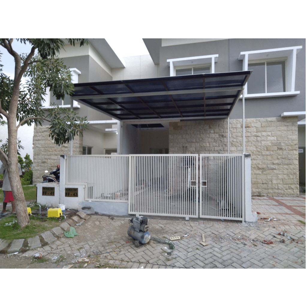 Kanopi poly solarlite minimalis / kanopi sidoarjo / kanopi transparan