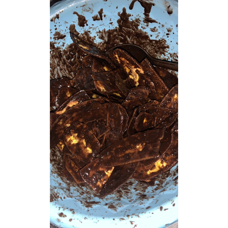 

Kripik pisang cokelat