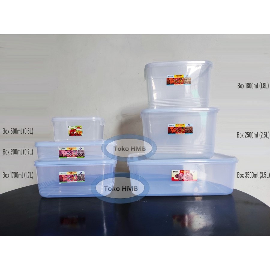 Box Makanan KMP, Kotak Makan, Food Box 500ml, 900ml, 1700ml, 1800ml, 1900ml, 2400ml, 2500ml, 3000ml,