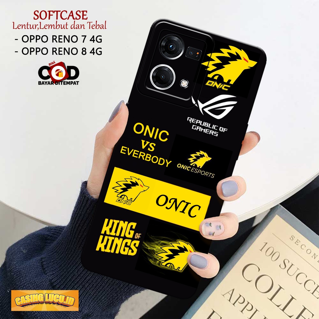 Case Oppo Reno 7 4G / Reno 8 4G - Fashion Case GAMING - Casing Oppo Reno 8 4G / Reno 7 4G - Silikon 