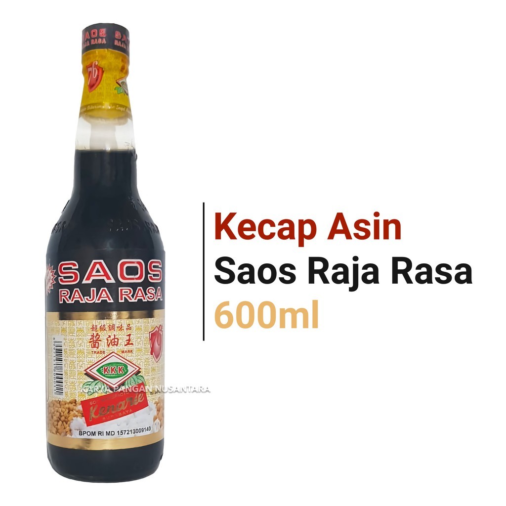 

Saos Raja Rasa kenarie/ Kecap KKK 600 ml/ UKURAN BESAR