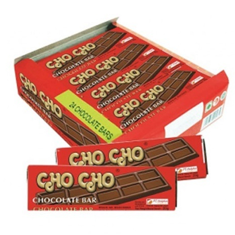 

Cho cho chocolate bar 1000 ( 1 box isi 24 pc )