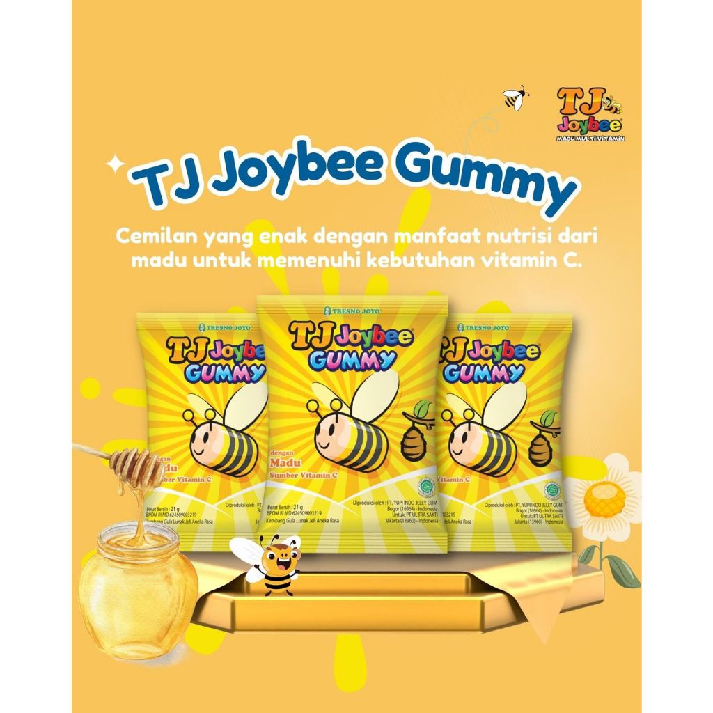 

TJ Joybee Gummy sachet 21gr Gummy Multivitamin C Tresno Joyo