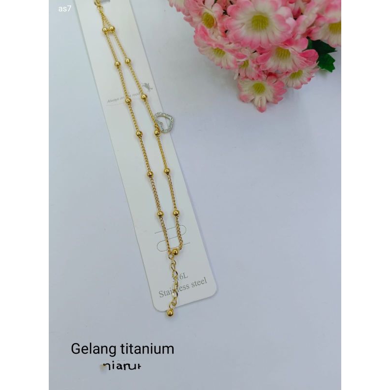 Gelang Titanium Wanita R50 Gelang Korea Style