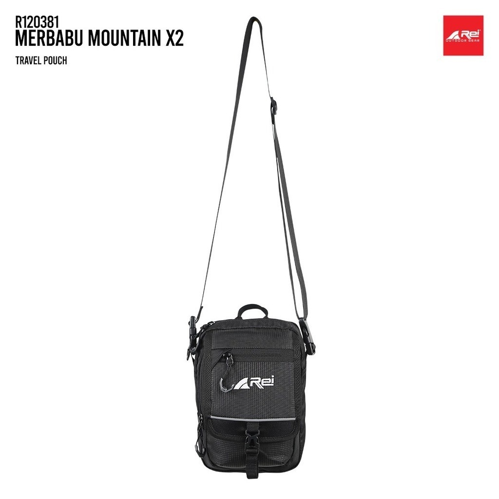 TAS SELEMPANG MERBABU MOUNTAIN X2 AREI OUTDOORGEAR ORIGINAL SLINGBAG AREI INCLUDE RAINCOVER TRAVEL B
