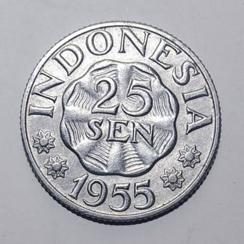 Uang Koin 25 Sen Edisi 1955