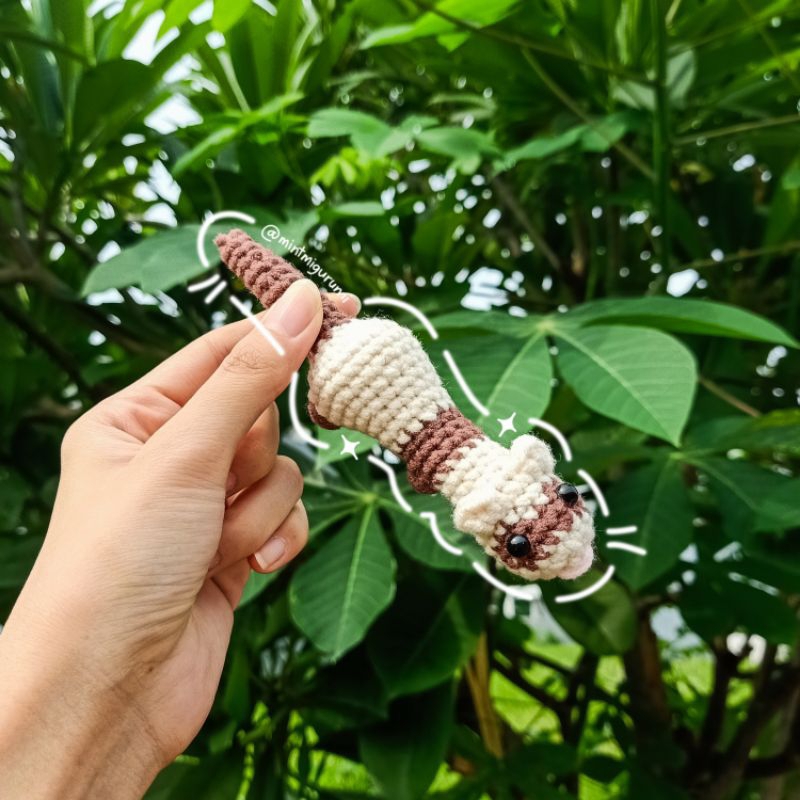 Ferret / Musang - Amigurumi / Boneka Rajut