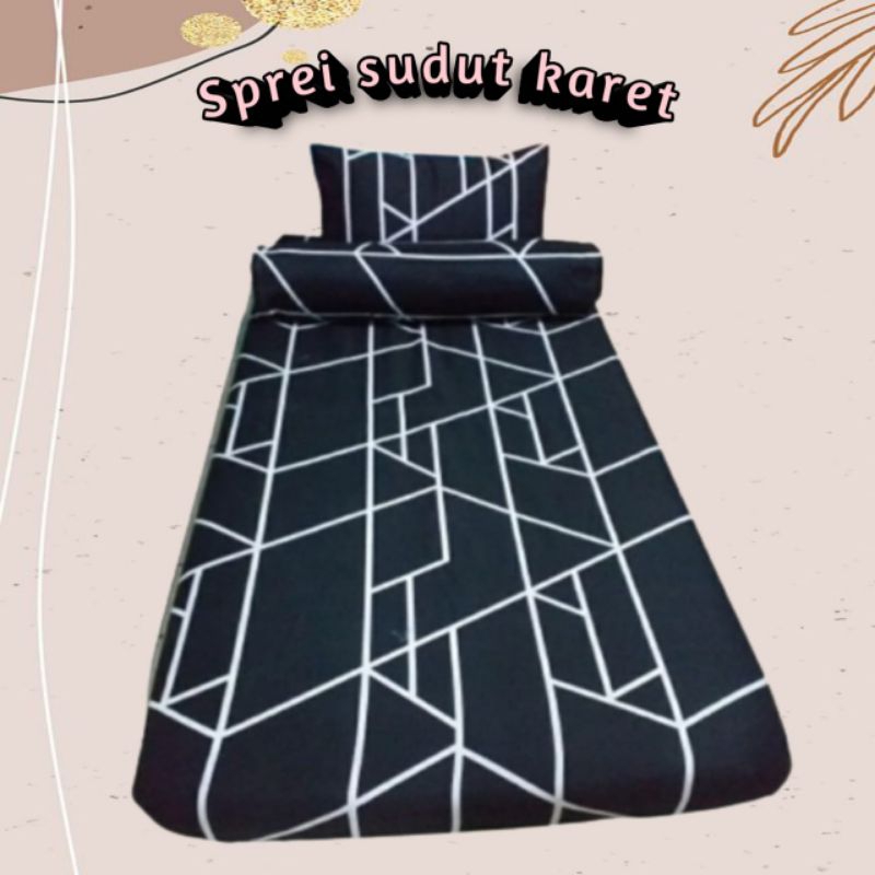 Sprei single aesthetic sudut karet no 4 uk 90x200x15 terbaru