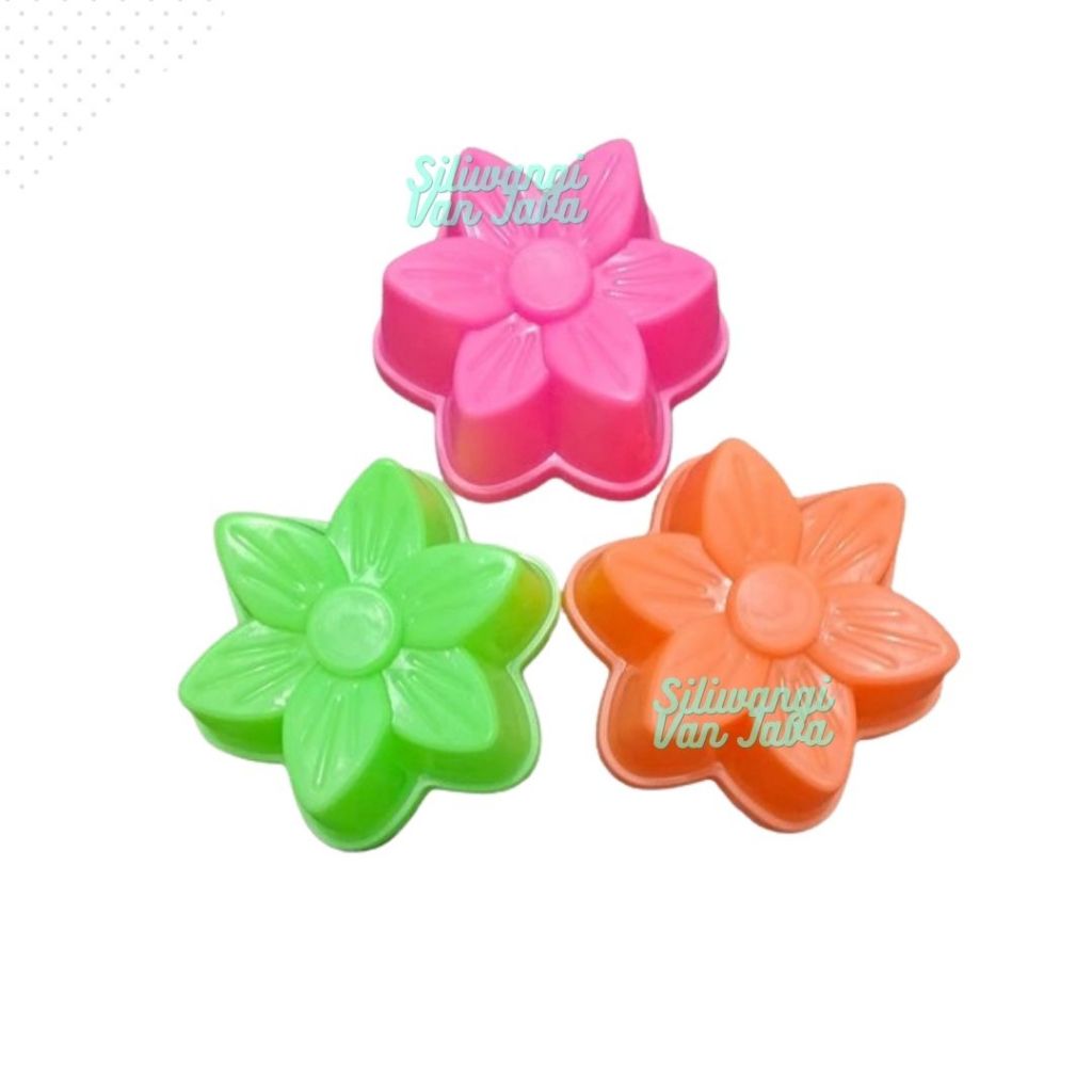 Cetakan Putu Ayu / Putri Ayu Puding Agar Agar Jelly Bunga Tulip Isi 3 Lusin