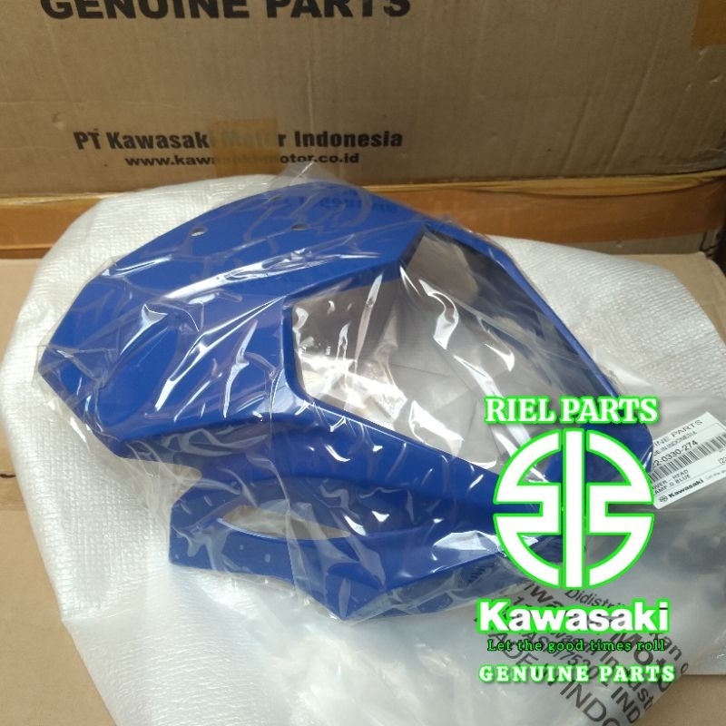 BATOK LAMPU DEPAN KLX 230 KLX230 NEW LED SE SM 2022 BIRU ORIGINAL KAWASAKI