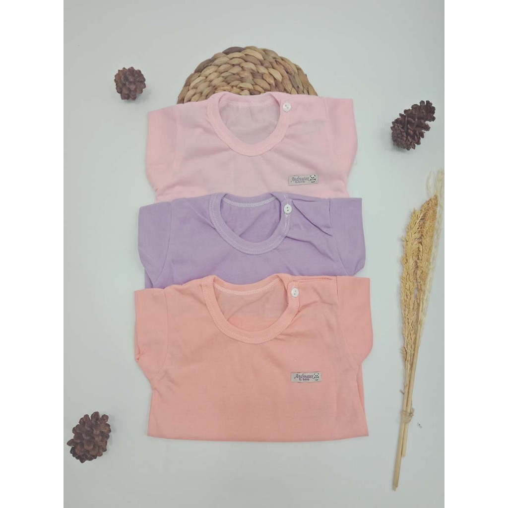 Baju Bayi Perempuan Baju Kaos Polos Perempuan Cocok Mulai Umur 3 Bulan Baju Bayi Boboko