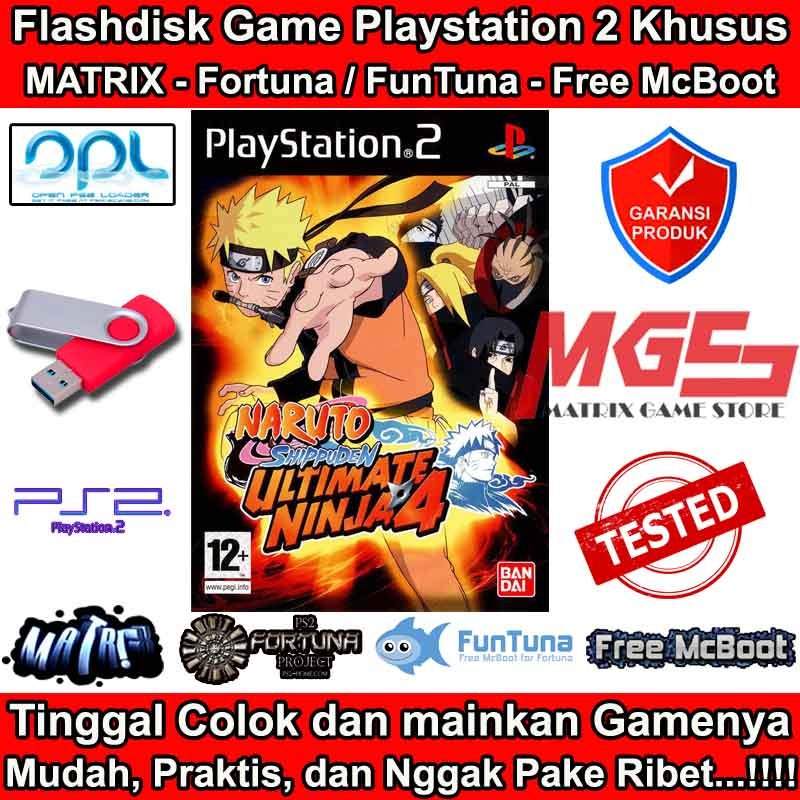 Flashdisk Game PS2 PS 2 Naruto Shippuden - Ultimate Ninja 4