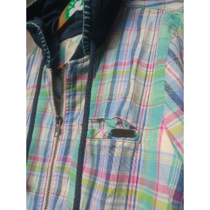 sweater jaket hoodie zip cotton motif billabong cewe wanita women