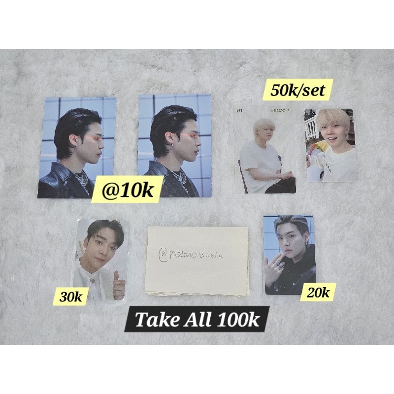 PC BTS POSTCARD BTS JIMIN SUGA