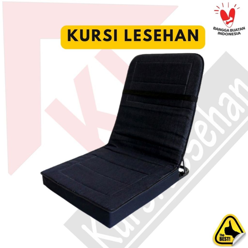 Kursi Lesehan Lipat Portable Kursi Malas Lantai Sandaran Bangku Lipet Jogja