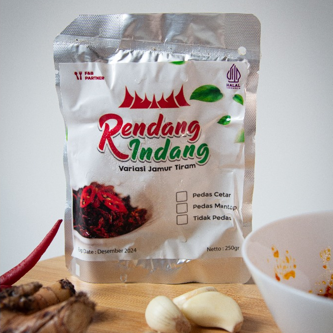 

[Rendang Indang] Rendang Jamur Tiram 125gr/250gr Pedas dan Tidak Pedas