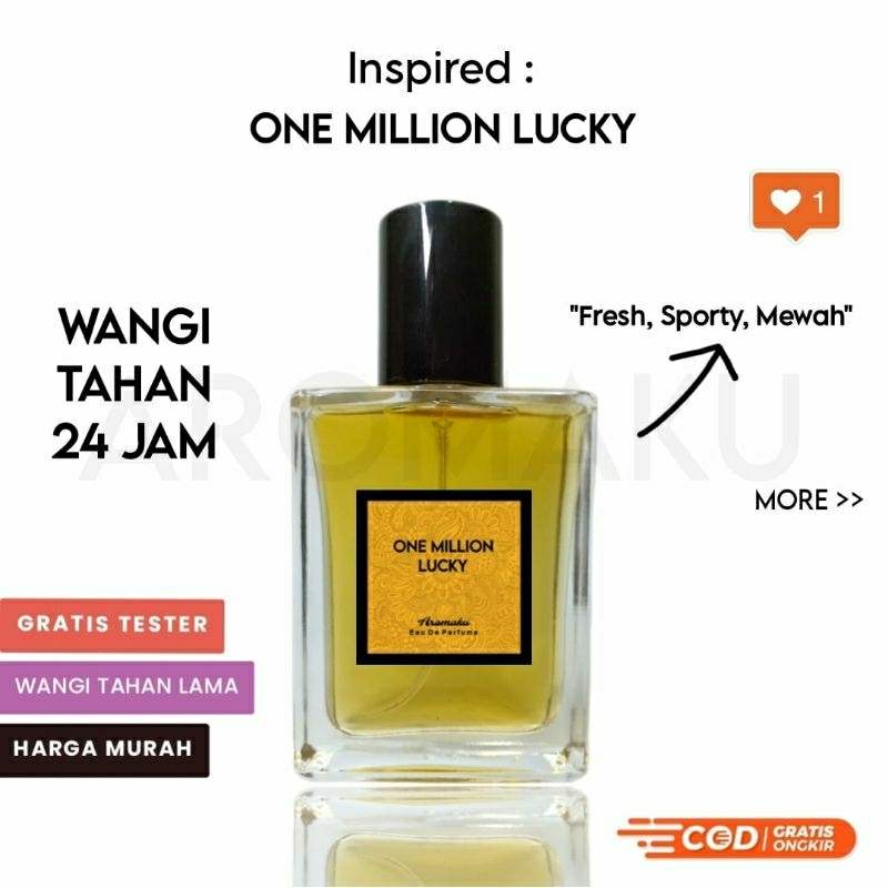 parfum pria 1 million lucky  Aroma Kalem manis fakboy wangi tahan lama