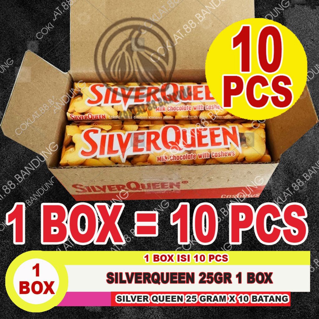 

1212 SALE COKLAT SILVERQUEEN 1 BOX 25GR SILVER QUEEN METE 25GR 1 DUS ISI 1 PCS X 25 GRAM