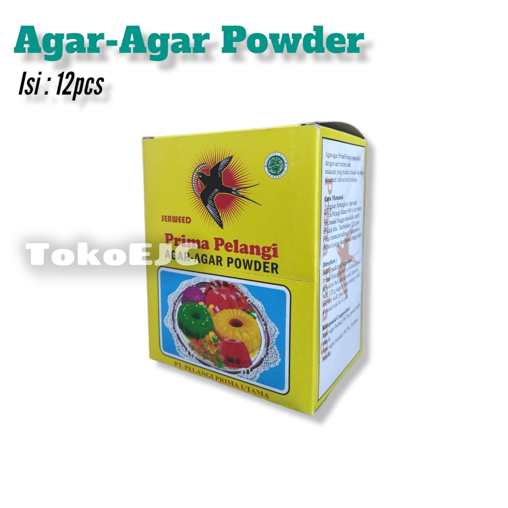 

Terbaik Prima Pelangi Agaragar powder isi 7gram x12 pcs serbuuu