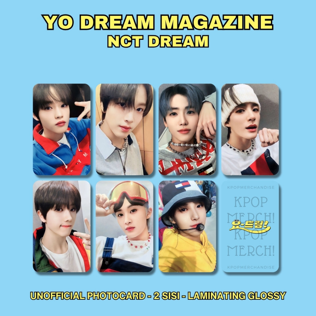 photocard nct dream yo dream magazine chenle haechan jaemin jeno jisung mark renjun