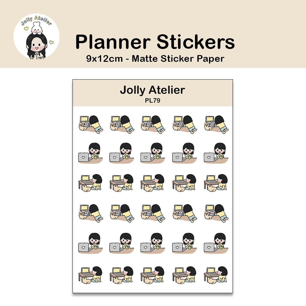 

Watching Movie / Watching Drama / chill stickersheet | Planner Sticker [jollyatelier]