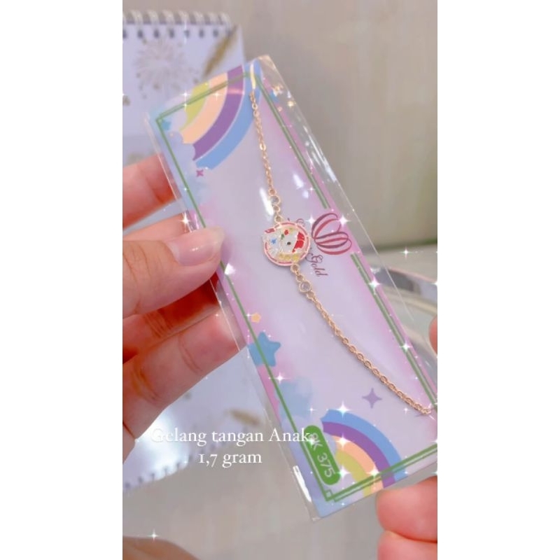 Gelang rantai anak model unicorn mas 22 mas 8k