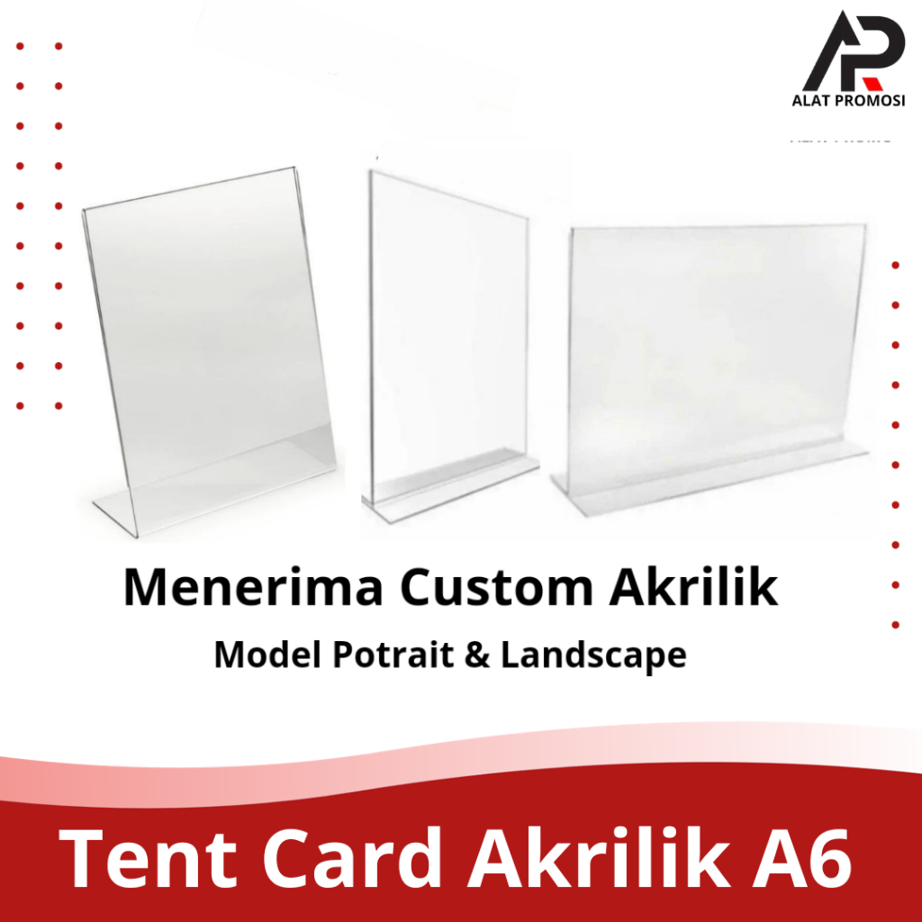 

Akrilik A6 / Tendcard Akrilik A6 / Tend Card Holder A6