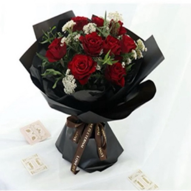 

[SATUAN] Kertas Buket Bunga Cellophane Satu Warna Solid