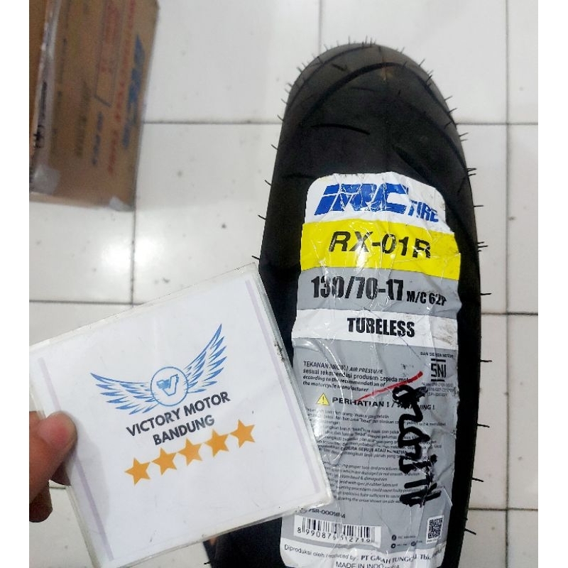 BAN LUAR IRC 130/70-17 IRC RX-01 IRC ORIGINAL BAN R15 R25 MT25 MT15 GSX MX NEW CBR 150 CB150 SUPRA G