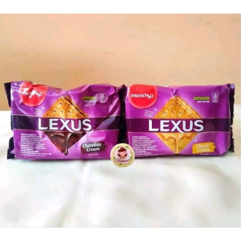 

.Snack import | sepack munchy's lexus cookies import lexus 76 gr Choco cream, cheese cream (ds bgr)