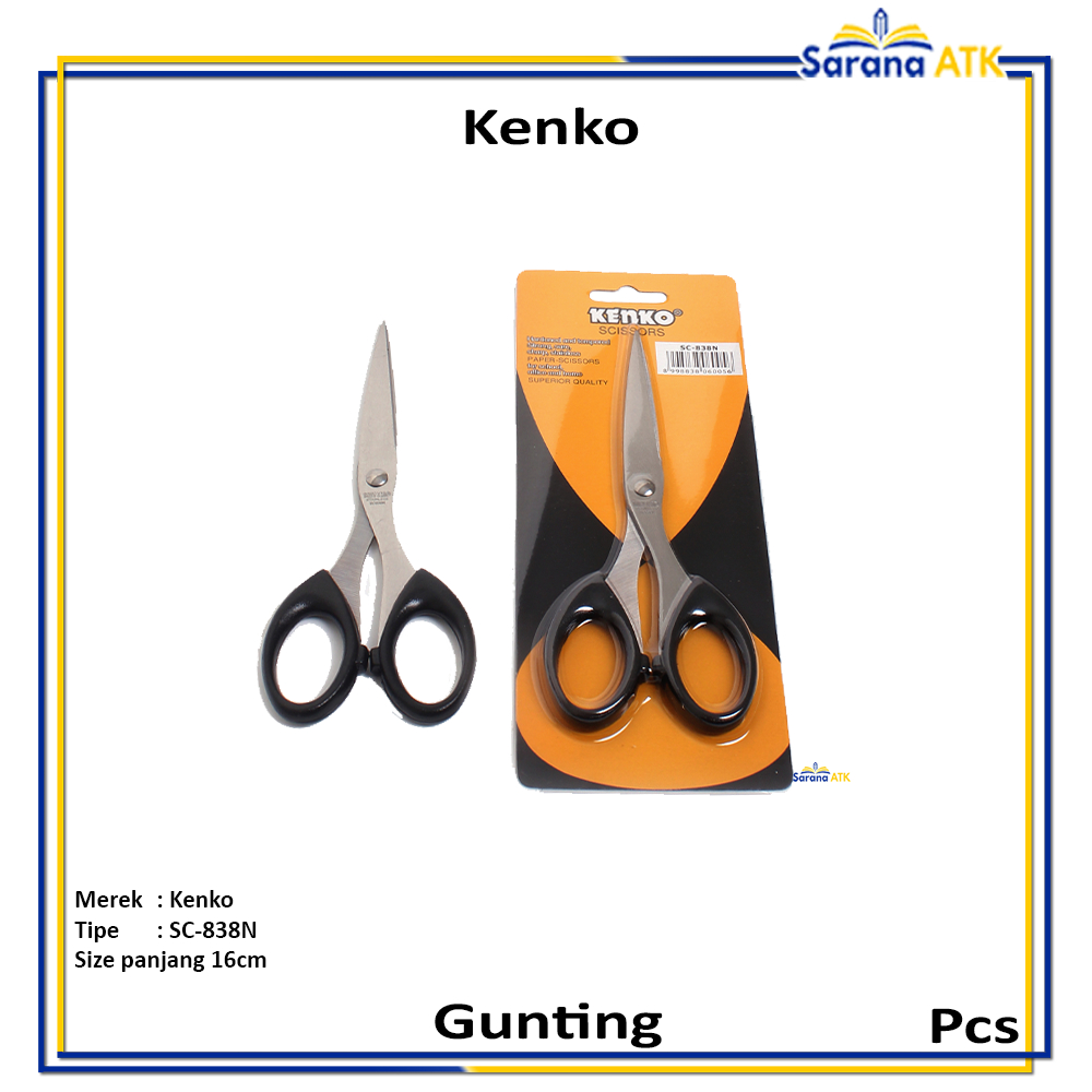 

Kenko - Scissors SC-838N Gunting Sedang - Pcs